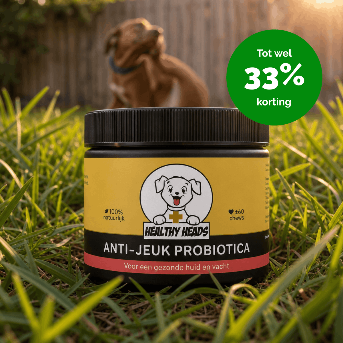 Juckreizlindernde probiotische Kausnacks für Hunde – 180 g