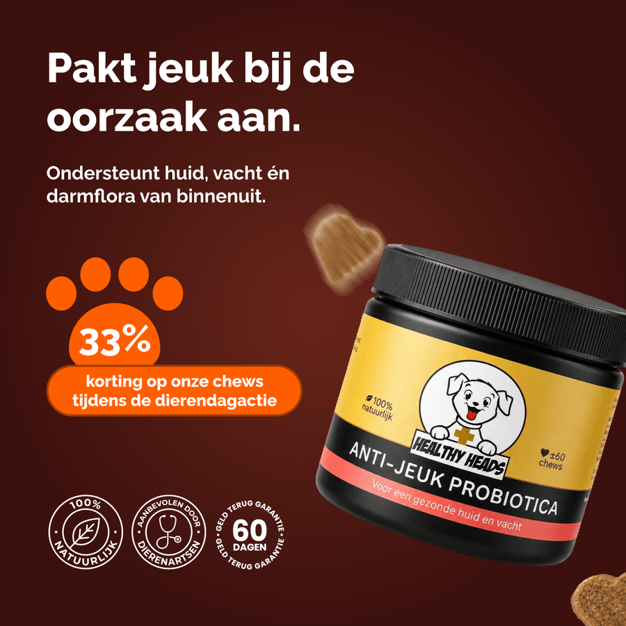 Juckreizlindernde probiotische Kausnacks für Hunde – 180 g