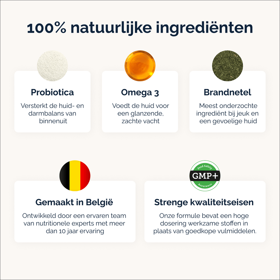 Juckreizlindernde probiotische Kausnacks für Hunde – 180 g
