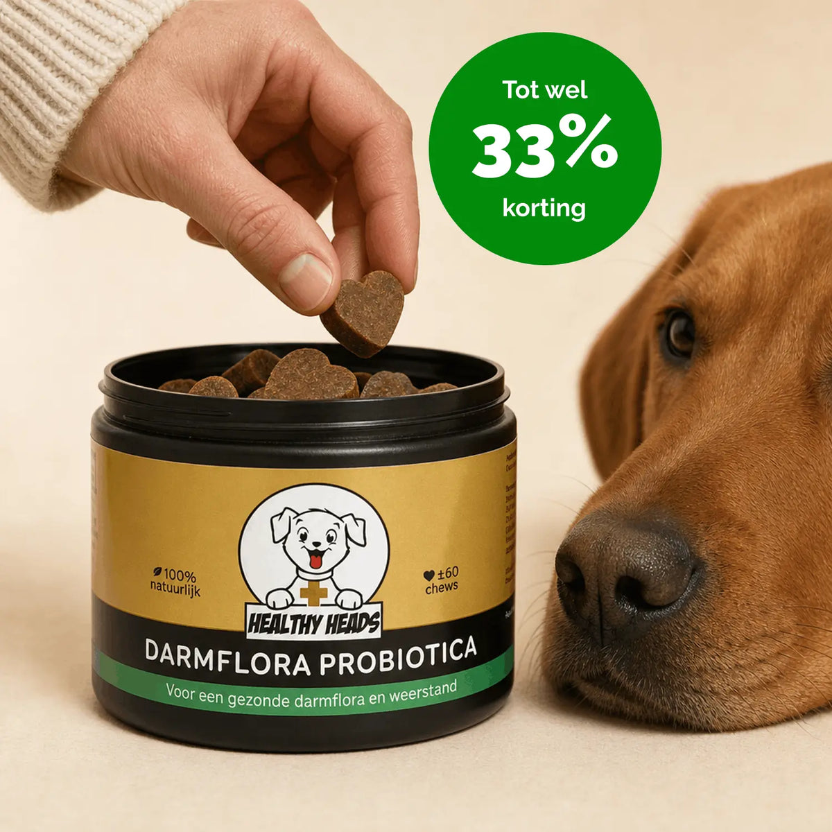 Darmflora Probiotische Kausnacks für Hunde – 180 g